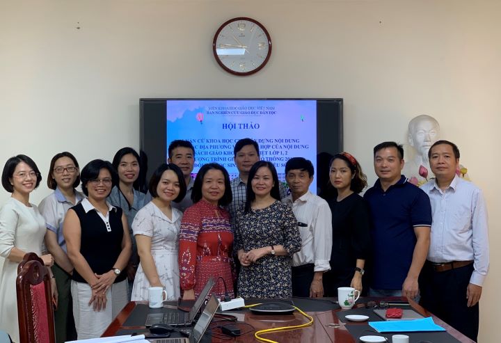 Hội thảo “Luận cứ khoa học cho xây dựng nội dung giáo dục địa phương và sự phù hợp của nội dung SGK Tiếng Việt lớp 1, 2 chương trình GDPT 2018 đối với HS người dân tộc thiểu số” 